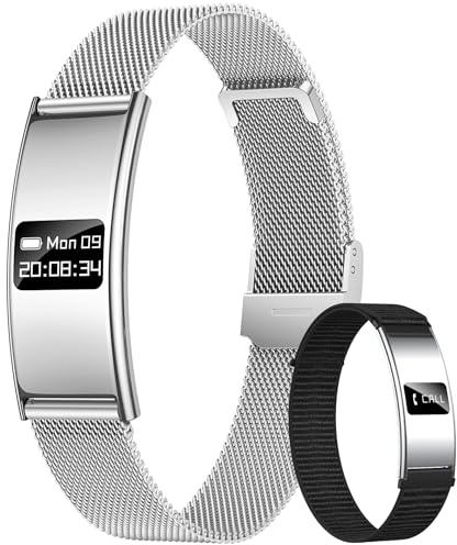 Fitness Tracker Smartwatch Bracciale Donna: Smart Band con Cardiofrequenzimetro SpO2 Stress Sonno Ciclo Fisiologico 5ATM Impermeabile e Modalità Sport Multiple Contapassi Smartband per Android IOS