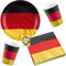 HHO Deutschland Germany German Party-Set 36tlg. für 8 Gäste : Teller Becher Servietten