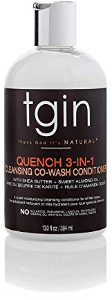 TGIN Quench 3-in-1 CoWash Conditioner & Detangler For Curly Hair, 13 oz (384ml)