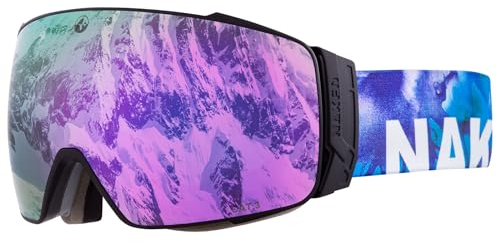 NAKED Optics Skibrille Männer, Ski Brille Frauen, Snowboardbrille (STORM Art, ohne Schlechtwetterglas)