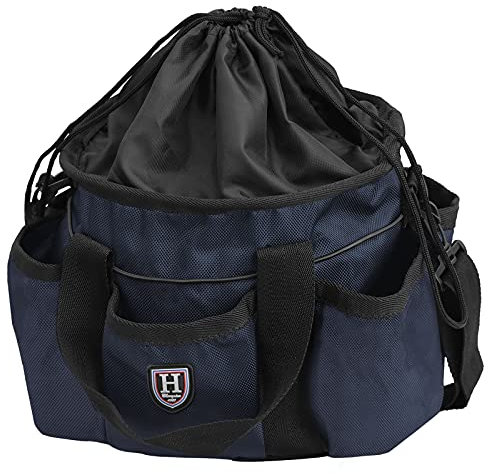 Harrison Howard Premium Pferdepflege-Organizer Tasche für Pferdepflege, dunkelmarineblau