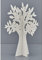 Aurora Store - Albero della Vita in Legno BIANCO h. 30 cm Decorazione, Espositore Bijoux, per Tableau Matrimonio,Comunione, segnaposto Natale e lavoretti bomboniere Fai da Te