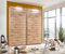 Slumberhaus German Made Modern Planked Oak Sliding 2 Door 225cm Wardrobe