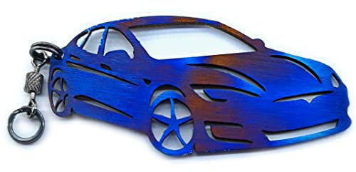 FORTILLO Handgemachte Schlüsselanhänger kompatibel mit Model S (Titan)