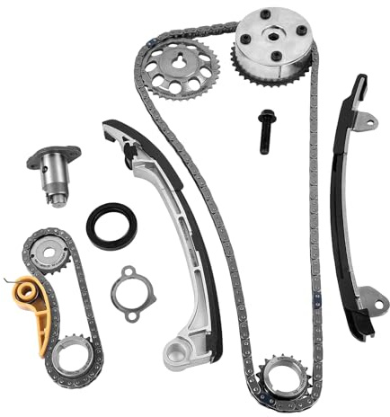 GELUOXI TK922 Timing Chain VVT Sprocket Kit Replacement for 2001-2015 Toyota RAV4 Highlander Scion tC xB Pontiac Vibe Solara Matrix Camry 2.4L 2AZFE