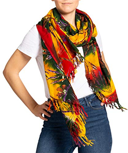 PANASIAM Scarf Batik 190X116cm, B700 reggae, L