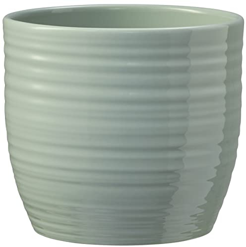 Soendgen Keramik Blumentopf, Bergamo Pure, gletscherblau glänzend, 21 x 21 x 20 cm, 0252/0021/2613