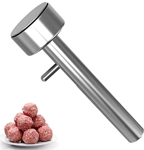 Cuchara para hacer falafel, cuchara granpara hacer falafel acero inoxidable, herramienta para hacer bolas falafel acero inoxidable segura para alimentos y antiadherente
