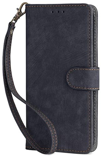LIUZIHAN Funda para Cat S75. Ranuras para Tarjetas, PU Cuero Flip Folio Carcasa, con Soporte Plegable Apto para Cat S75 Smartphone.Negro