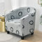 Morbuy Sesselhussen 1 Sitz, Stretch Sesselbezug Universal Sesselschoner Elastisch Sesselüberwurf Sofahusse mit Armlehnen für Clubsessel Loungesessel Cocktailsessel (Grauer Kreis)