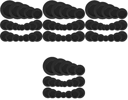 ULTECHNOVO Kreis Stühle Sparschweine Schwarzer Spardose Stopfen Spardose Stopfen Gummi Spardose Spardose Spardose Verschluss Runder Stopfen Deckel Ersatz 80 Stk Gummistopfen Stopper