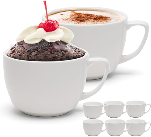 MyHome MyKitchen - Juego de 6 tazas de café [300 ml] - Juego de tazas de café - Juego de 6 tazas de café - Juego de 6 tazas de porcelana - taza a the - moldes para hornear - molde para tartas - taza -