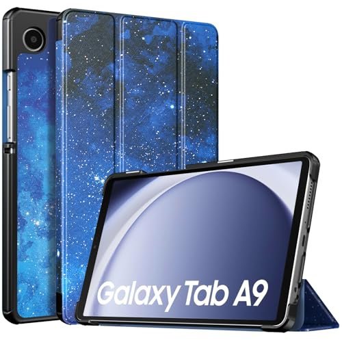 TiMOVO Custodia Protettiva Compatibile con Samsung Galaxy Tab A9 8.7 2023, Sottile e Leggero, Cover Protettiva a Guscio Posteriore Rigido per Galaxy Tab A9 8.7 SM-X110/X115/X117, Cielo Stellato Blu