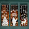 AFXXE 104 Stk Fensterbilder Weihnachten Selbstklebend Groß, Fensterdeko Weihnachten weiß, Weihnachtsfensterbilder Wiederverwendbar, Schneeflocken Fenster Fenstersticker Weihnachten für Shop Winter