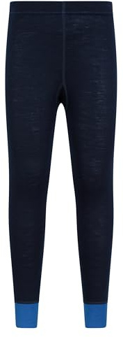 Mountain Warehouse Merino Kids Baselayer Pants Blue Kids Size 9-10 Years