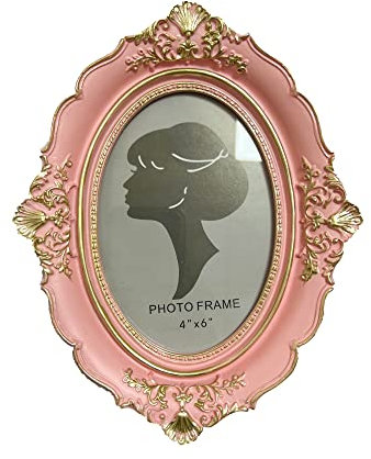 Willump Cadre photo ovale 10 x 14 cm Barocco 10 x 14 cm Cadre photo pour image 4 par 6 en or pour écran mural et de table