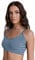 ALBERO NATUR Damen Bustier Bio-Baumwolle Sport BH Unterhemd Yoga Pilates (DE/NL/SE/PL, Alphanumerisch, XXL, Regular, Regular, Agave-Navy-Graublau)