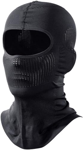 WTACTFUL Sturmhaube Motorrad Sommer Atmungsaktiv Sturmmaske Schwarz Balaclava Ski Maske für Motorrad Fahren Snowboarden Herren/Damen