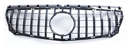 Griglia Renale Griglie Anteriori Per Classe B W246 B180 B200 B250 B220 2012 2013 2014 Anno Griglia Paraurti Anteriore GT Griglia Senza Emblema Nero Argento(Nero)