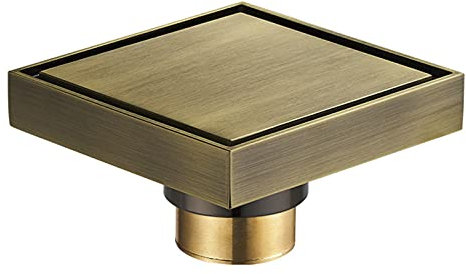 Duschablauf, Messing Dusche Bodenablauf Quadrat Anti