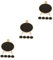 PartyKindom 3 Sätze Tafelschild Für Den Tisch Kreidemarker Tafelzeichen Tafelpapier Wandtafel Write Board Zeichentusche Memo-tafel Schwarze Tafel, Kreidetafel Buchsbaum Black 5 Stück * 3