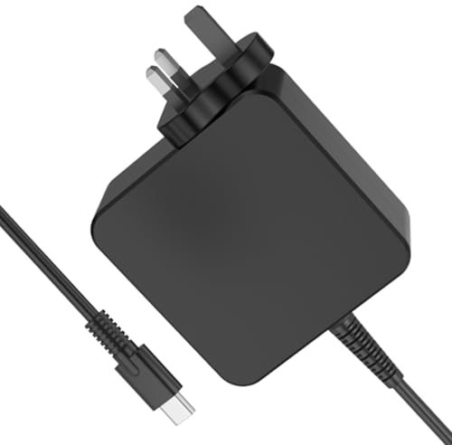 USB C Laptop Charger 65W PD Fast Charging Compatible with Huawei Matebook, Asus, HP, Lenovo, MacBook Air/Pro, Samsung, Xiaomi, Acer, Type C Laptop Power Supply Adapter(Includes 5.57ft Cable)