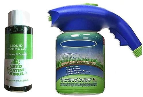 Household Seeding System Liquid Spray Lawn Care Grass, Liquid Seeding Grass Lawn Green Spray, Can Make Green Grass Seeds Fast Growing