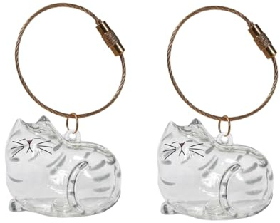 Porte-clés en poils de chat personnalisé, pendentif souvenir de poils d'animaux mignons, capsule commémorative de poils de chat, boîte de rangement transparente intéressante pour poils de chat