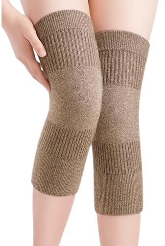 Thermo Kaschmir Kniewärmer für Damen Herren Elastische Rutschfest Kniebandage Winter Warme Knieschoner Knie Arthritis Schmerzlinderung Knieschützer Warme Kaltes Knie Knieschützer für Gelenkschmerzen