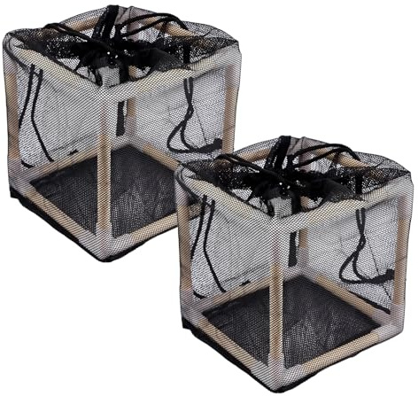 Sinbana 2stk Teichfilterbeutel Set, 17,7cm Nylon Filterbox Teich Klein mit Adapterköpfen und Verbindungsrohren für Wasserfall Schwimmbecken und Springbrunnen