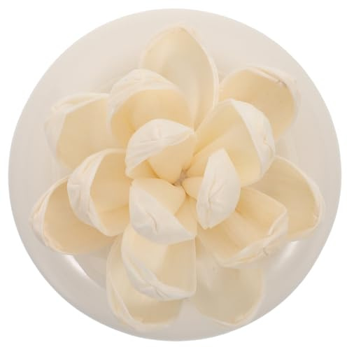 Passiver Aromatherapie Diffusor mit Blumenmotiv aus Keramik Weiß