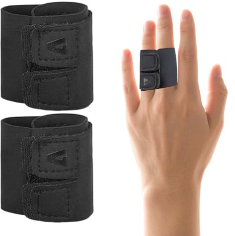 VTYTZZ 2 Stück fingerschiene,Neopren Fingerschiene Weicher,fingerbandage,stacksche schiene,schiene kleiner finger,für Arthritisschmerzen Fingerschutz,Unterstützung,Sportverletzungen,Zehen - L