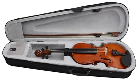 Professionelle Violine Geige Aus Massivholz Für Anfänger Und Erwachsene 4/4 Takt Inklusive Koffer(1-8)
