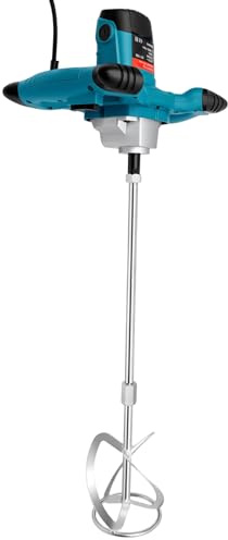 Agitatore, 2100 W, mescolatore per calcestruzzo, 800 giri/min, controllo della velocità a 6 livelli, silenzioso, miscelatore per malta per cemento, cemento, cemento, vernici e mastice