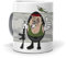 mundohuevo Taza Divertida Rambo Versión Huevo | Tazas Originales Para Regalar | Taza De Café Con Mensaje Gracioso | Ideas Regalos Amigo Invisible | Idea Regalo Navidad | Cerámica 350 ML