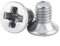 Lot de 100pcs M3 Vis Tête Plate Fraisée Phillips Cruciforme Entièrement Filetée en Acier Inoxydable 304 pour Machines(M3*6mm)