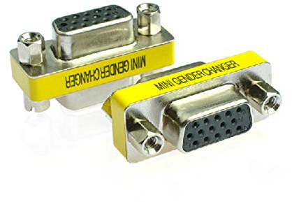 Aukson R25 VGA Kupplung – Hochwertiger VGA Adapter, VGA Buchse auf VGA Buchse, 15-poliger D-Sub Verlängerungsadapter für Monitor-Kabel – Robuster S-VGA Verbinder für zuverlässige Bildübertragung