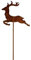 Manufaktur Lichtbogen Rost Gartenstecker Hirsch 60 cm