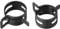 uxcell Steel Band Clamp 20mm Inner Dia Fit 21-22.5mm OD Hose Spring Band Type Action Fuel Line Silicone Tube Clip Clamp Black 10Pcs