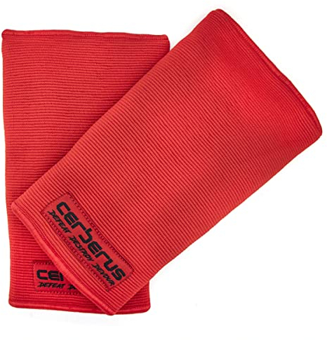 CERBERUS Strength Dreilagige Ellenbogenbandagen (Paar) (L)