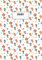 Cahier: Grand format A4 - 120 pages lignées - Motif Chat rouquin, chaton gris, et papillon,, avec fleurs rouges et oranges, sur fond clair.