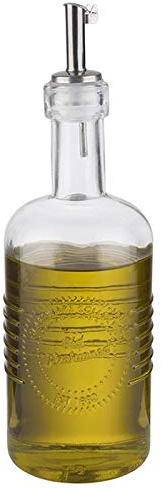 APS 40511 Essig- & Ölflasche, Ø 7 cm, H: 22 cm, 350 ml, Behälter aus Glas, Ausgießer mit Deckel aus