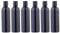 minkissy 6pcs 250ml Portable Travel Bottles Plastic Refillable Bottles Plastic Squeeze Bottle with Disc Cap for Shampoo Lotion (Black Bottle)