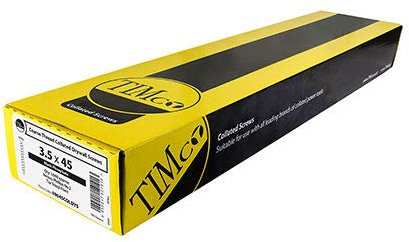 Black Bugle Head Drywall COARSE Thread Screws - Collated 1000 Packs - Drylining Wood Framework Studding (3.5 x 45mm)
