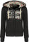 GEO NORWAY FABEAUTE Lady - Felpa Donna Cappuccio con Tasche - Felpa Donna Cappuccio Casual Manica Lunga Calda - Giacca Outdoor Hoodie con Logo Zip Sportiva Pullover CotoneNERO - M