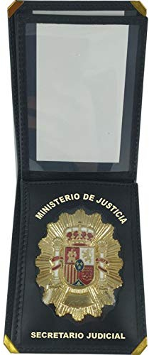 Piel Cabrera Cartera Porta Placa Secretario judicial