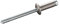 GOEBEL® - 500 x Blindnieten Monel® verzinkt/Stahl (Ø x L) 4,8 x 19,0 mm mit Flachkopf - Flachkopf Niete - Popniete - STANDARD