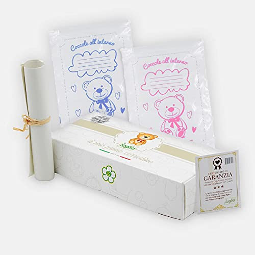 Luglio Sacchi Corredino Neonato, Made In Italy Bustine Sacco Primo Cambio Bimbo Nascita Borsa Parto Ospedale Mamma Lista Nascita Bebè Regalo Neonata (Rosa)