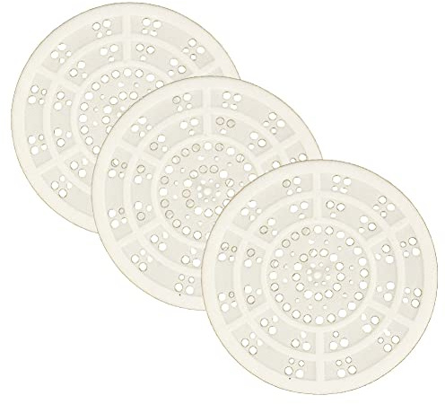 All-around24 3 x Abflusssieb Silikon groß und flach universal für Küche Waschbecken-Sieb Dusche Haarsieb Badewanne Spüle (3 x Silikon, Ø 120 mm)