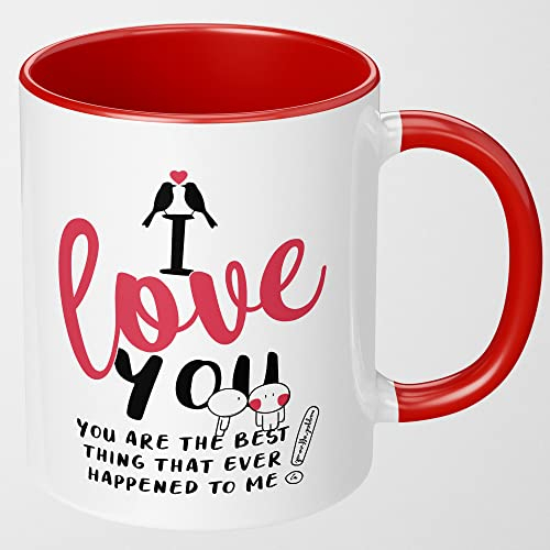 I Love You Gift Mug Present Wife Girlfriend Husband Boyfriend Valentines Day for her him